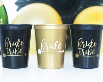 Bride Tribe Stadium Cups, Bachelorette Party, Bachelorette Cup, Bachelorette Gift, Hen Party, Bridal Shower, bridesmaid gift, bride gift