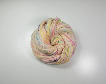 Hand Dyed Superwash Merino Wool Sock Yarn - Sprinkles, Merino 2 ply
