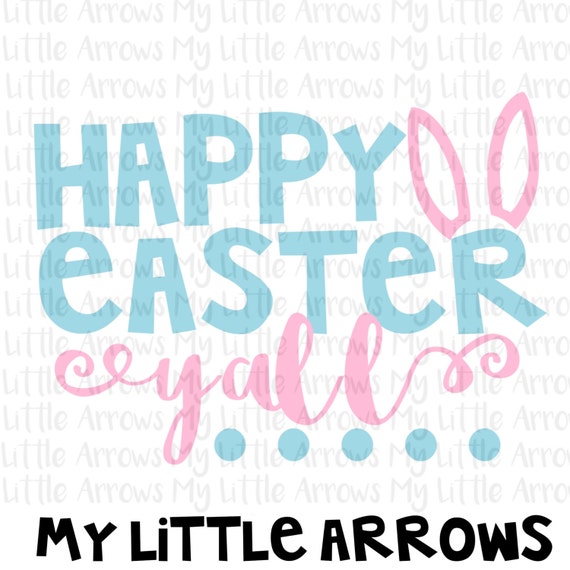 Download Easter svg happy easter yall svg bunny ears svg cute