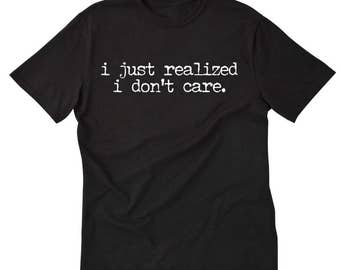 Breaking News: I Don't Care T-shirt © Design by Euclea Tan