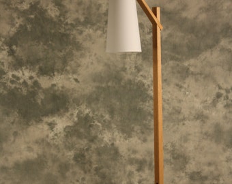 Egret Floor Lamp . Wood Japanese Joinery . Modern . Fine Craft