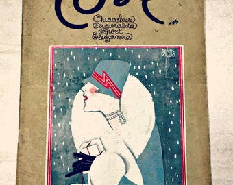 Vintage magazine 1927 "Cose chiacchiere originalità sport eleganza"
