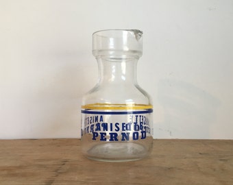 French Vintage 1950's Anisette Pernod Carafe Decanter