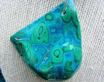 azurmalachite, malachite and azurite stone, blue and green malachite
