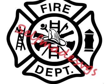 Fireman's badge | Etsy