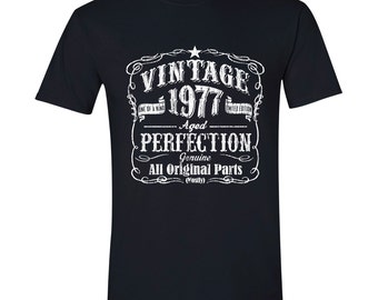 40th Birthday, 1977 Shirt, 1977 Legend. Men’s T-Shirt, 40th Birthday Gift, 40th Birthday Idea, 40 Birthday Present, 40 Birthday BLACK 1977