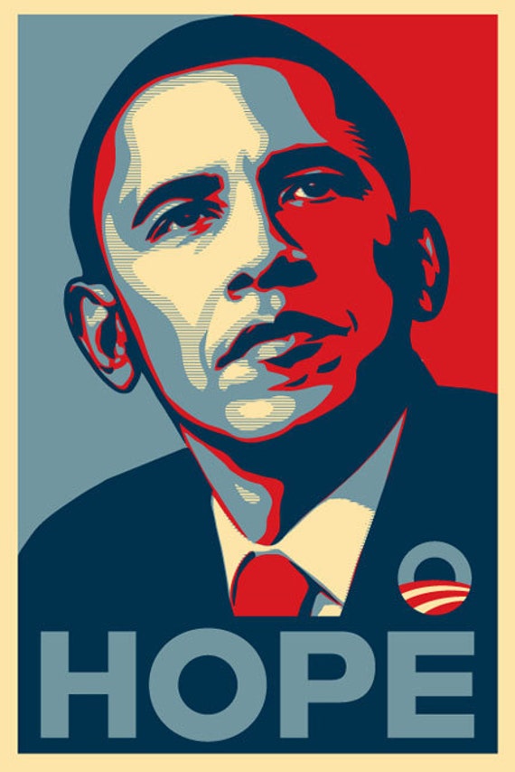 Obama Hope Style Custom Order Pop Art Portrait Vector