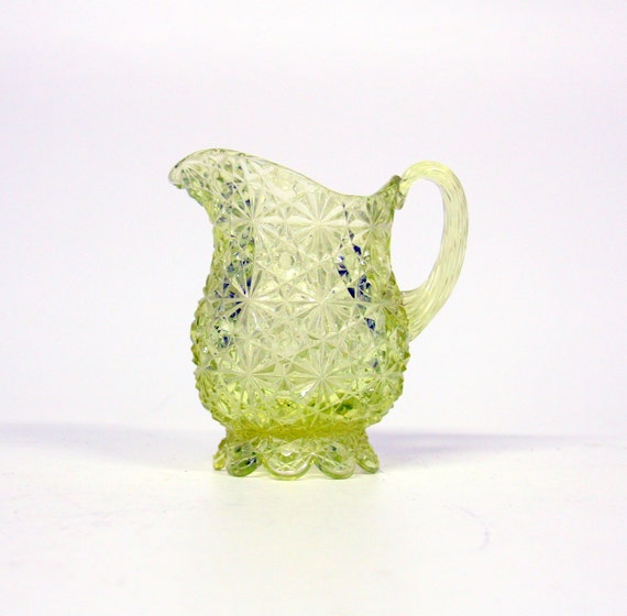 Vintage uranium glass decanter