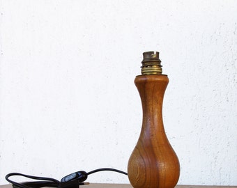 Table lamp, lamp base, wooden lamp base, table lamp vintage, wooden lamp, wooden home decor, living room lamp