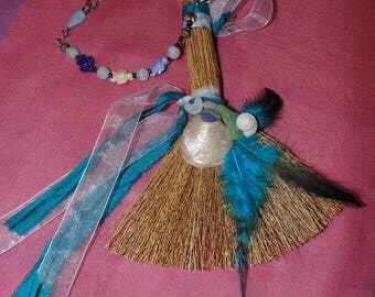 Mini Besom, Mini Sea Witch Besom, Altar Besom, Witches Broom, Witches Besom, Sea Witchery, Ritual Besom, Witchcraft, Brooms, Besoms,SeaGlass