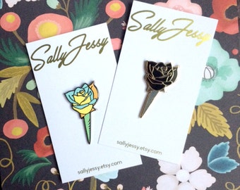 Rose Boutonniere Enamel Pin