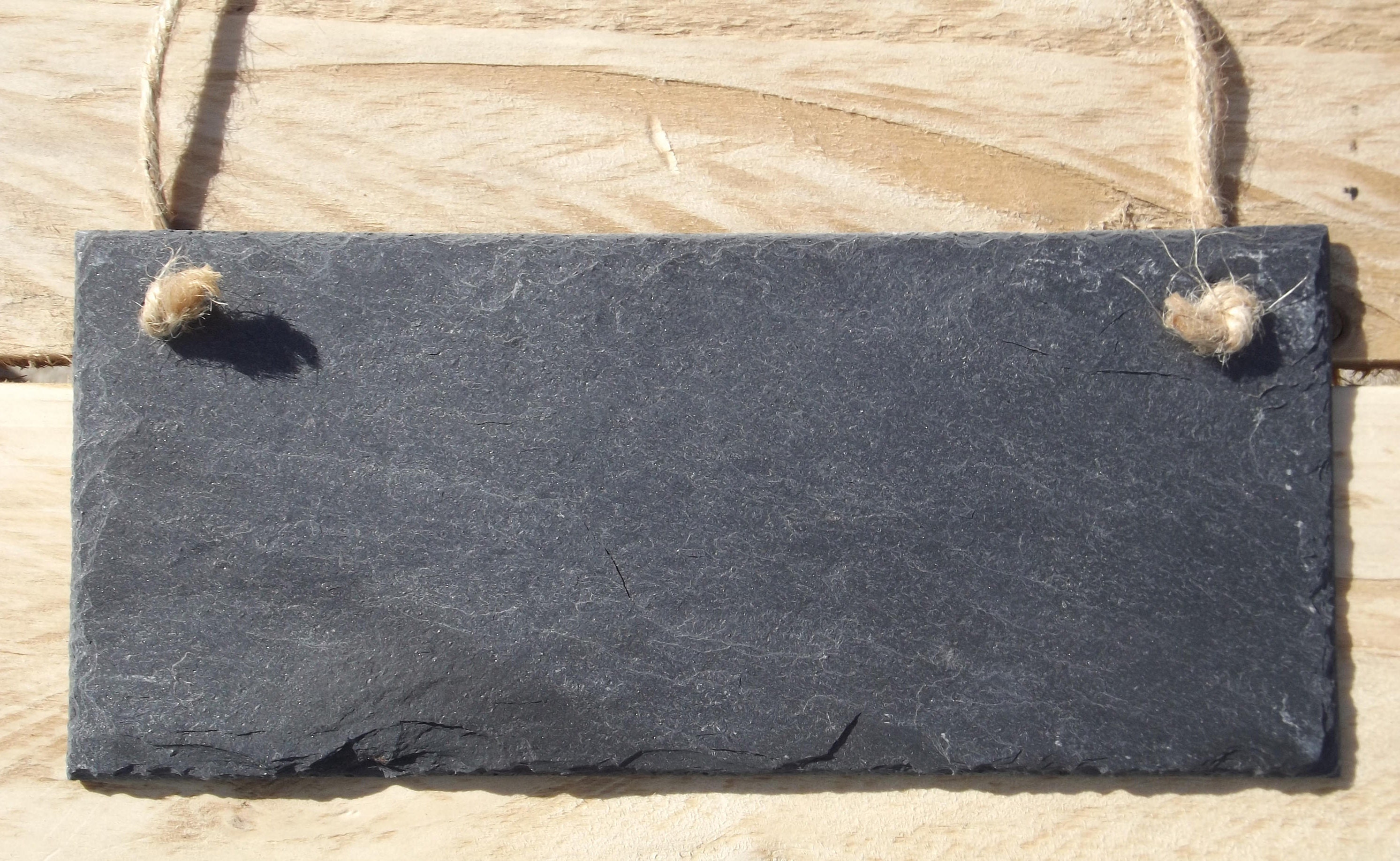 Blank slate sign 18 x 8 cm blank slate plaque laser