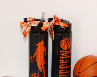 Personalized Basketball Water Bottle Girls