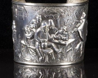 jensen hans denmark silver plate repousse