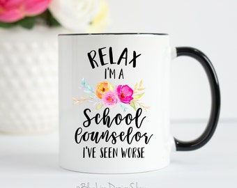 School Counselor Mug, School Counselor Gift, School Counselor, Gift for School Counselor, Therapy Mug, Guidance Counselor Gift, Counselor