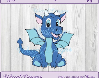 Dragon svg, Baby boy svg, Blue dragon svg, nursery svg, Boy svg, animals svg, Dragon dxf, svg files for cricut, Fantasy svg, dxf cut file
