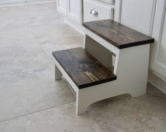 Rustic Step Stool, Wooden Step Stool, Foot Stool, Farmhouse Step Stool, Wood Step Stool, Rustic Foot Stool, Wood Foot Stool, Kid Step Stool