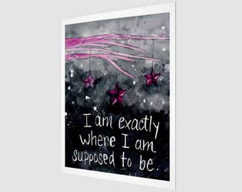 Where I Am Supposed To Be - Stars and Branches Art Print