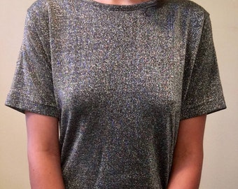 Sparkly, little black party dress