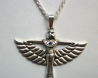 Isis Necklace Winged Isis Pendant Ancient Egyptian Jewelry