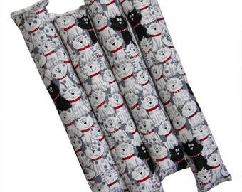12'' Handmade Organic Catnip Kicker Stick Cat Toy - One Kicker - B&W Kitties