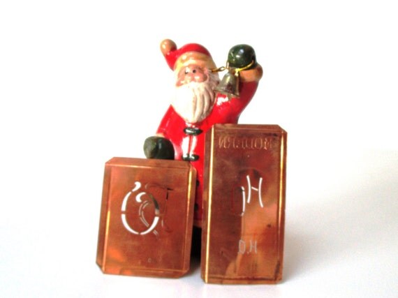Ho ho ho lustige schilder kupfer art deco von mybeautifulbavaria