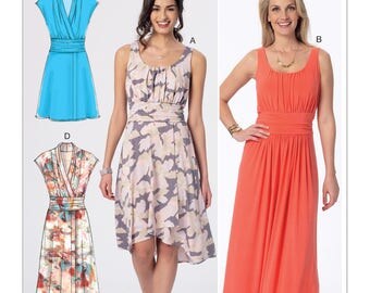 Summer Dress, Maxi Dress, Beach Cover-Up, McCalls M6073 Easy Sewing Pattern - US Sizes: 6 -8 -10 -12 -14 or 14 -16 -18 -20 -22