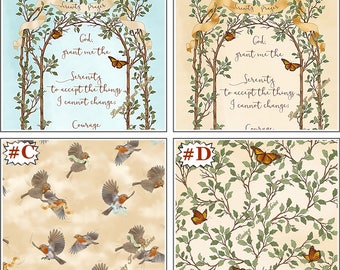 Quilting Treasures Ivy Lane "Serenity Prayer" Religious Inspirational Fabric Collection (Choose)