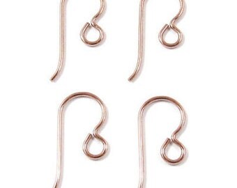 TierraCast Earwires-Rose Gold 14k/20 Filled Ear Wire (4)