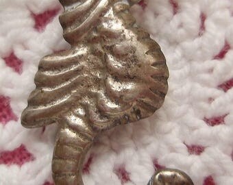 Vintage Sterling Silver Seahorse PIN pre 1950's Ocean Sea Life Seashore Beach