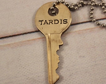 TARDIS KEY - Doctor Who - Whovian necklace