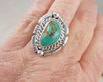 Native American Turquoise Sterling Silver Ring