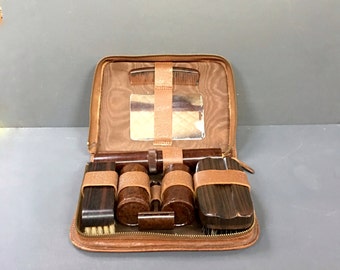 Vintage Mens Bakelite Grooming Kit Gentleman's Travel Vanity 1930s