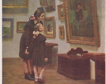 L. Puskin "Aleynushka" Postcard -- 1956