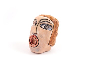 Head sulpture, Donald Trump sculpture, Ceramic art, Head statue, Desk sculpture, Doll heads, Sex doll head, Fine art ceramic, Crazy art