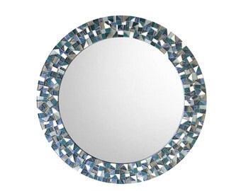 Blue Wall Mirror wall mirror | etsy Blue Wall Mirror wall mirror | etsy