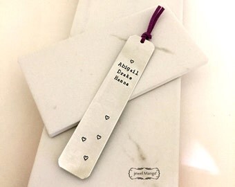 Gift for mom, mommy, bookmark, reader, kids name, mother, Personalized Bookmark Custom Bookmark Keepsake, hand stamping, special gifts