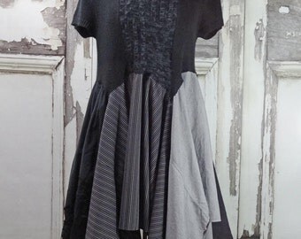 Cowl Neck upcycled Sweater Dress Upcycled Clothing Boho Chic Upcycled Dress Gypsy