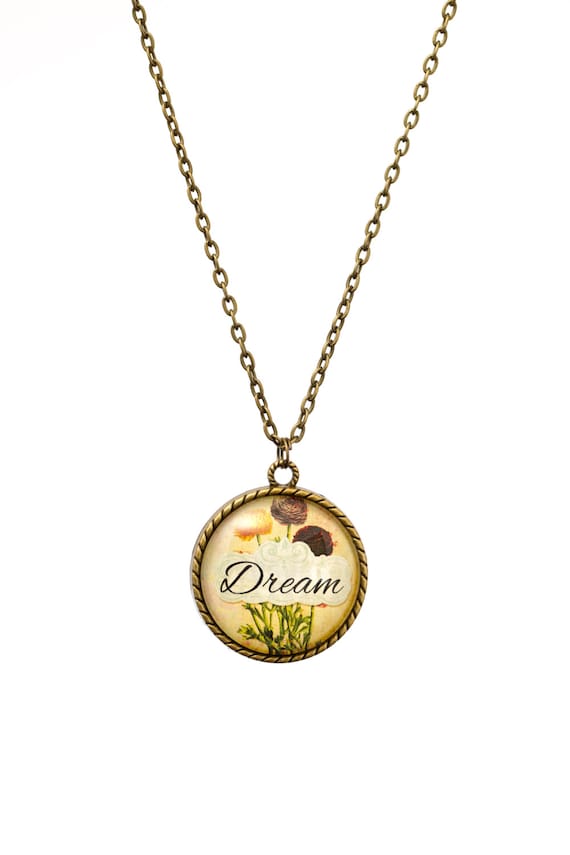 FREE SHIPPING - **NEW** Dream 30mm Bronze Lace Necklace - Unique - Vintage - Gorgeous Gift - Love