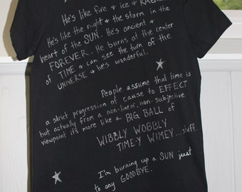 Doctor Who Quote Shirt Teen Sizing