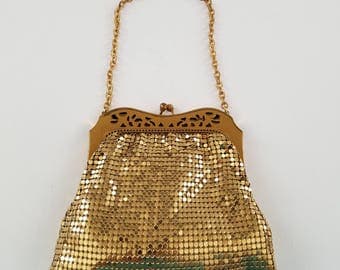 Whiting & Davis Gold Mesh Handbag #39