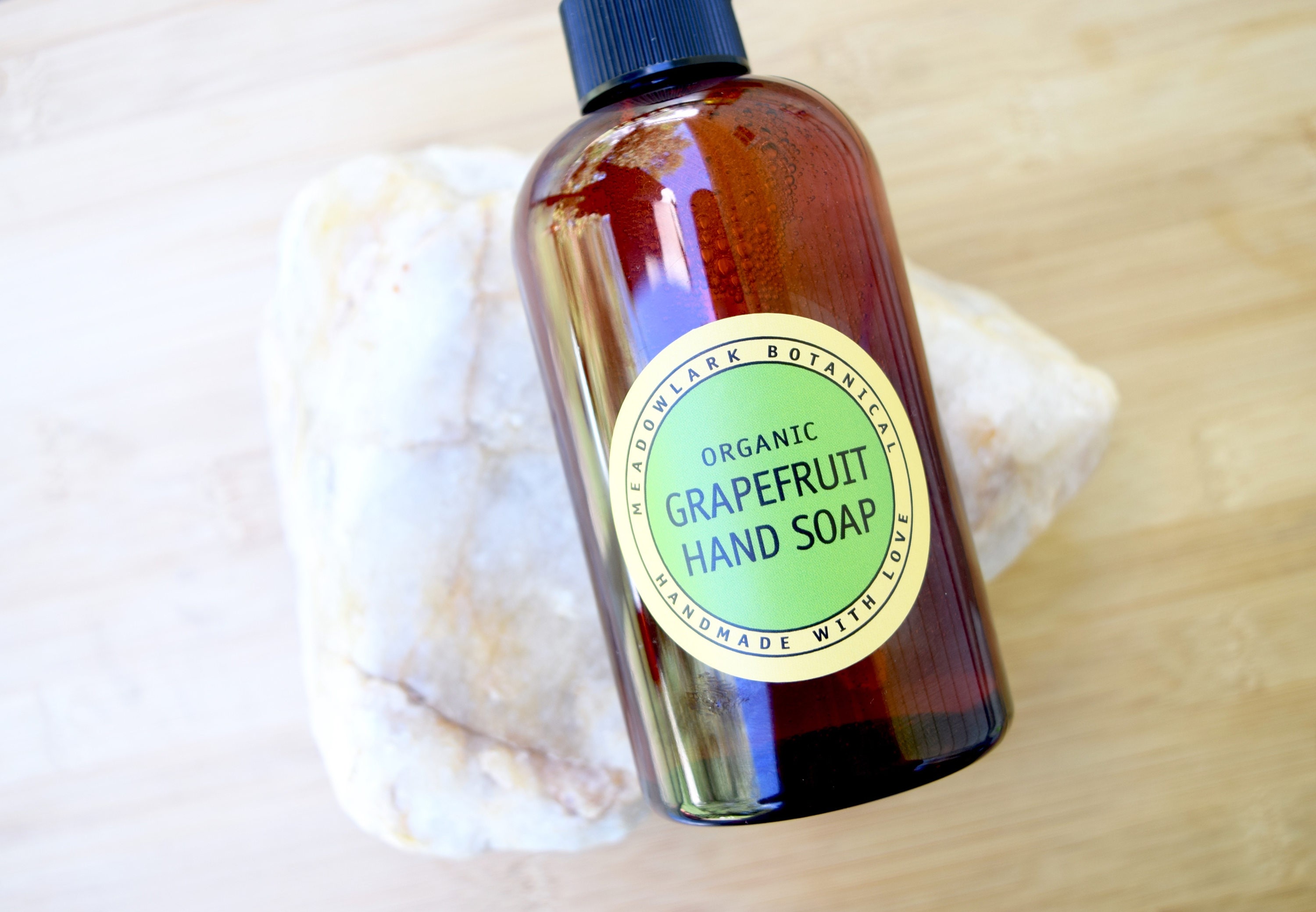 Organic Pink Grapefruit Liquid Soap Vegan Hand Soap