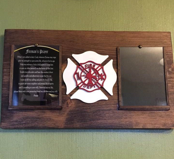 FireFighter Gift FireFighter Plaque Fireman Gift