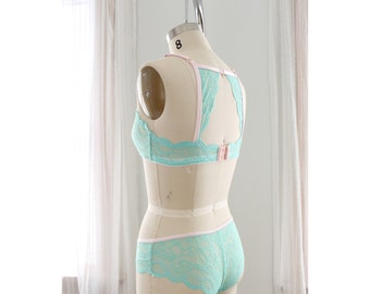 Lingerie Sewing Pattern for Lace Bra and Panties Set Jasmine and Ultimate Lace Panties PDF Instant Download