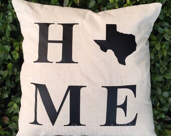 Throw Pillows/Pillow Covers/Throw Pillow/State Pillow/Home Pillow/State Pillows/State Pillow Cover/Home Pillow Cover/Pillow Case/Home Throw