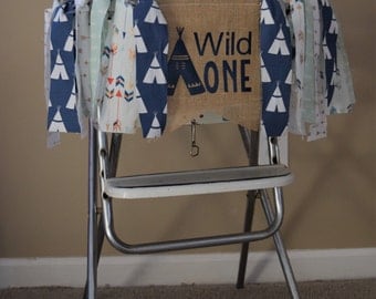 Wild One highchair banner.Teepee first birthday banner.Adventure first birthday banner.First birthday highchair banner.Tribal first birthday
