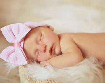 Newborn hospital hat, girls hospital hat, newborn hospital hat, newborn hospital hat with bow, baby hat