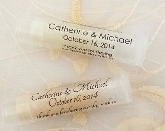 Favors LIP BALMS, All Natual Ingredients, Customized, for Weddings, Bridal Showers, Baby showers, Stork Party, Bachelorette Party 100% pure