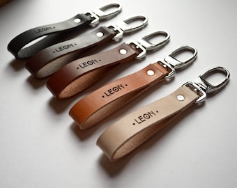 Personalized Leather Keychain , Personalized gift , Personalized Keyholder