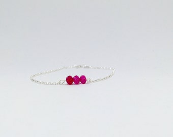 Topaz bracelet, 925 sterling silver topaz bracelet, pink topaz bracelet, pink topaz jewellery, 925 silver pink topaz bracelet